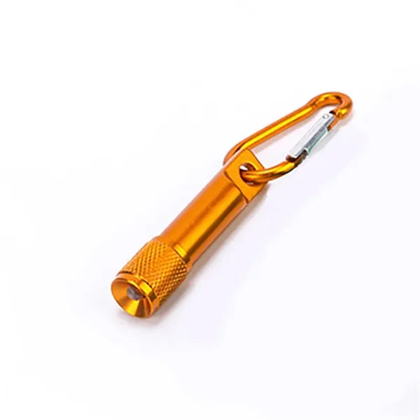 2-in-1 Metal Flashlight Keychain