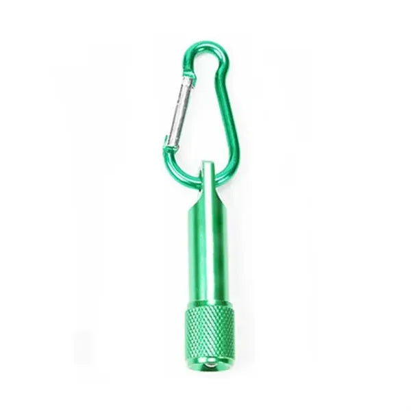 2-in-1 Metal Flashlight Keychain