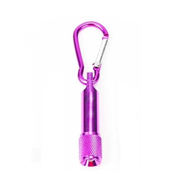 2-in-1 Metal Flashlight Keychain
