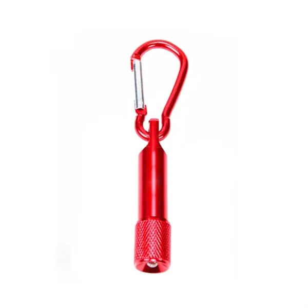 2-in-1 Metal Flashlight Keychain