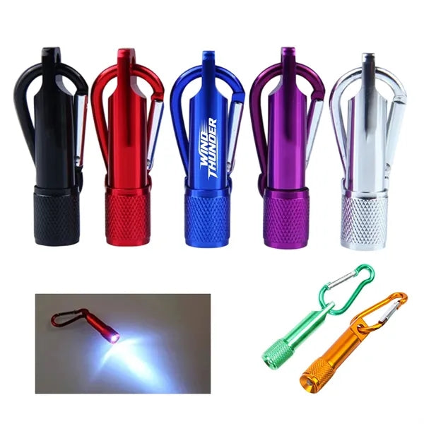 2-in-1 Metal Flashlight Keychain