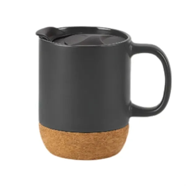13oz Cork Base Ceramic Coffee Mug
