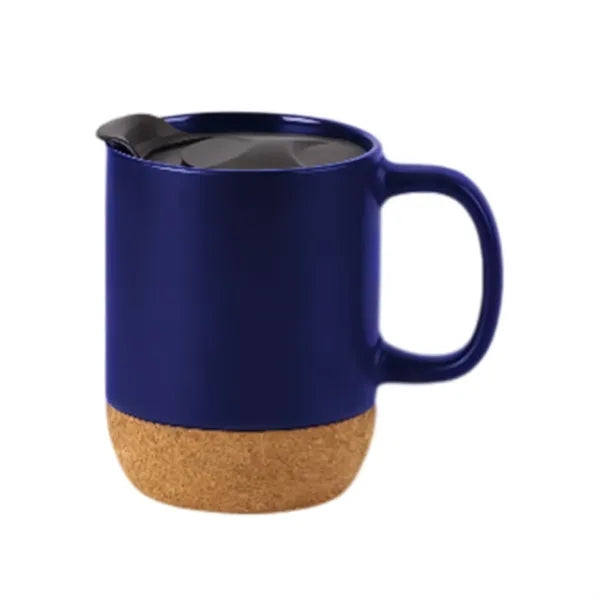 13oz Cork Base Ceramic Coffee Mug