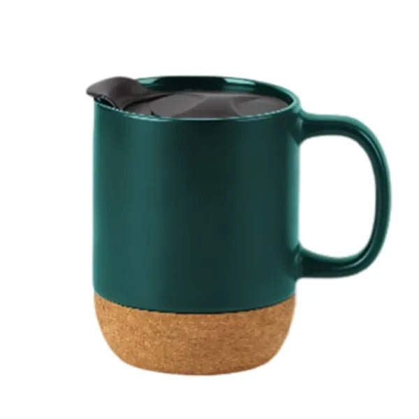 13oz Cork Base Ceramic Coffee Mug