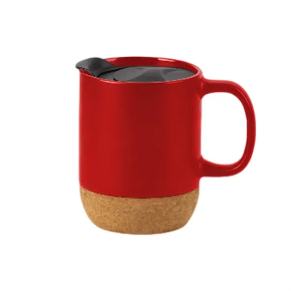 13oz Cork Base Ceramic Coffee Mug