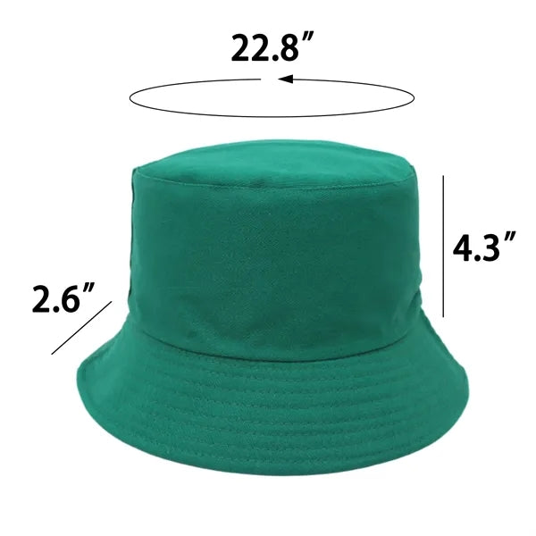 Bucket Hat Cotton Foldable Outdoor Sun Protection Cap