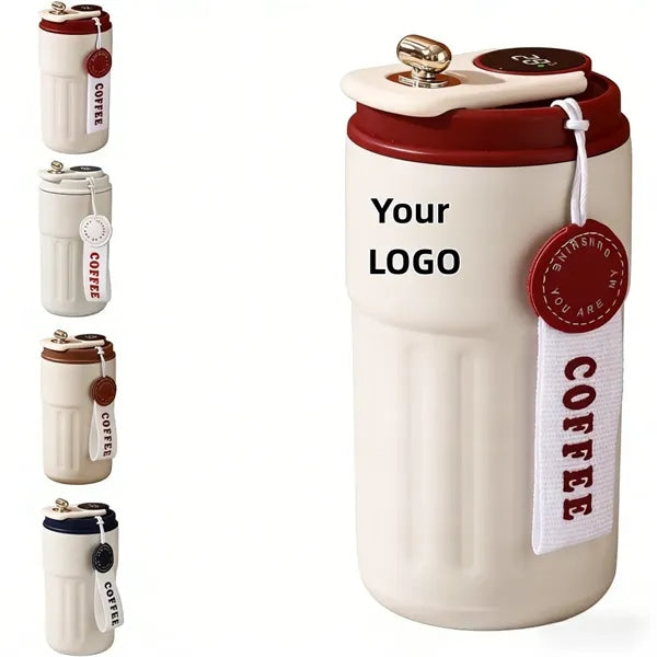 LED Temp Display 15oz Insulated Travel Coffee Mug