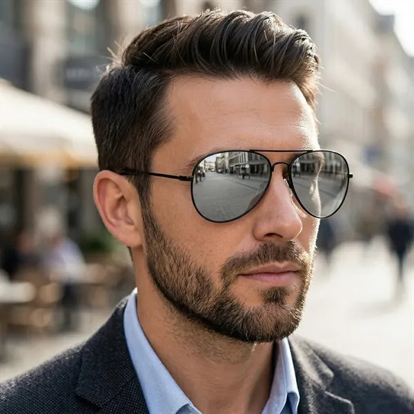 PISMO BREEZE Mirrored Aviator Sunglasses