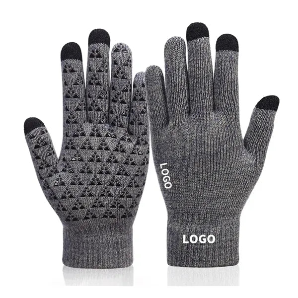 Thickened Knitted Touch Screen Gloves