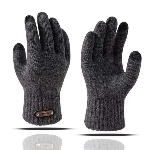 Winter Thickened Thermal Touch Screen Fleece Lined Knitted G