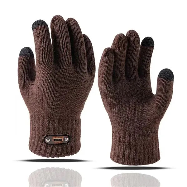 Winter Thickened Thermal Touch Screen Fleece Lined Knitted G