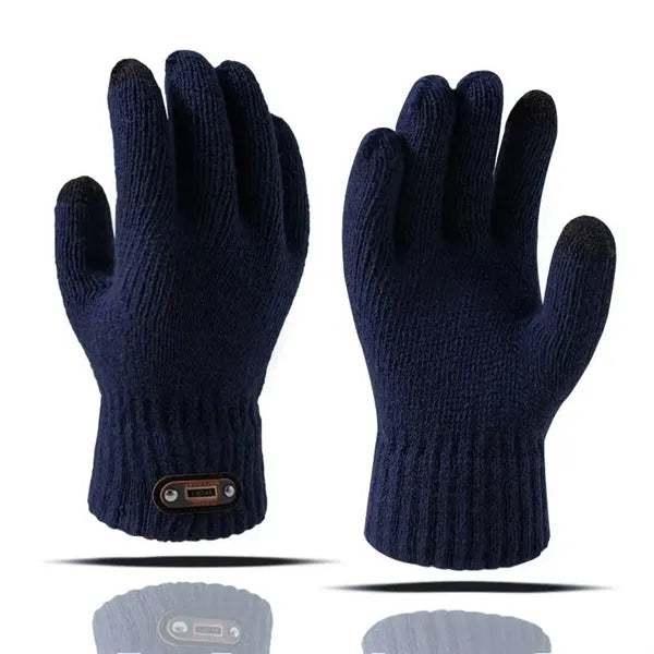 Winter Thickened Thermal Touch Screen Fleece Lined Knitted G