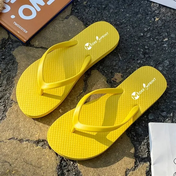 Slim Flip Flops Beach Rubber Shower Shoes Basic Thong Sandal