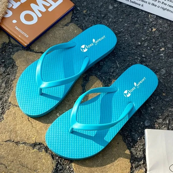 Slim Flip Flops Beach Rubber Shower Shoes Basic Thong Sandal