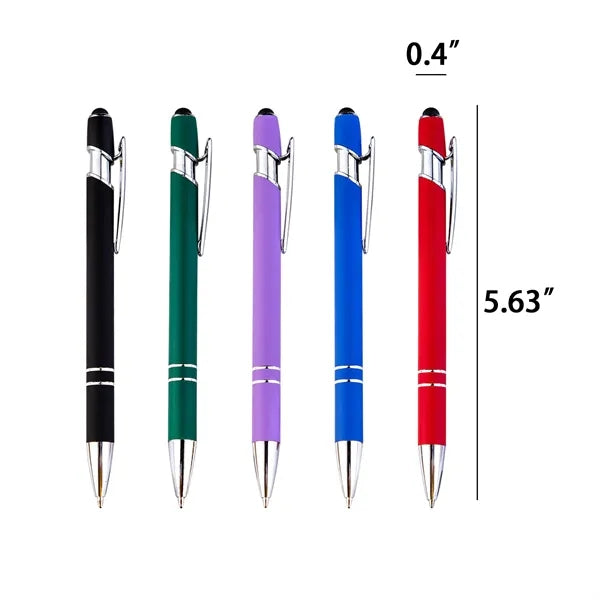 Soft Touch Metal Stylus Ballpoint Pen