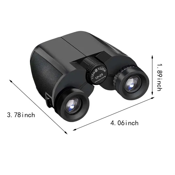 12x25 compact binoculars portable for cruise & camping