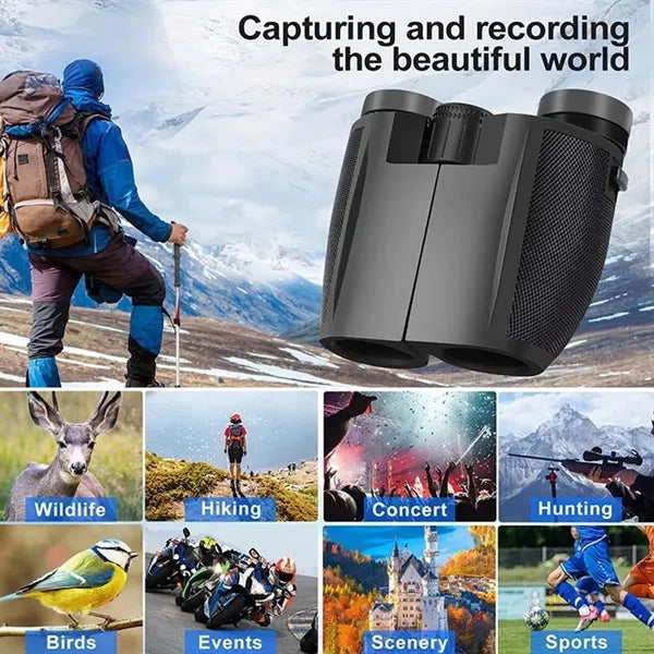 12x25 compact binoculars portable for cruise & camping