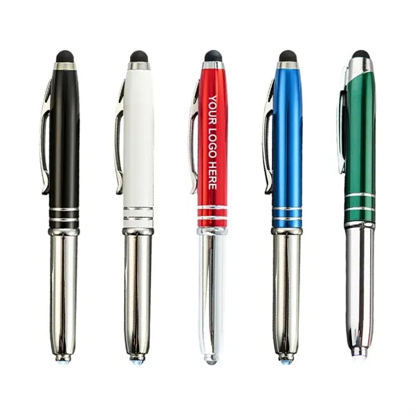 Led Flashlight Touchscreen Writing Pen