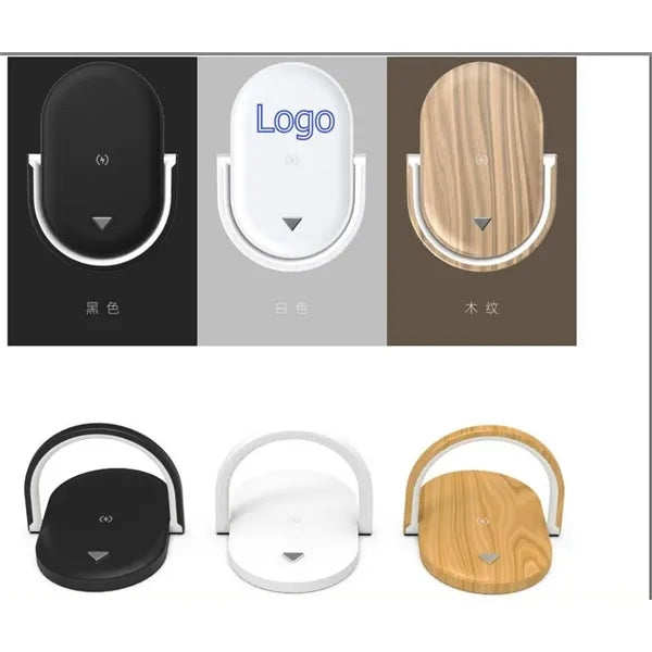 Folding night light wireless charger with logo