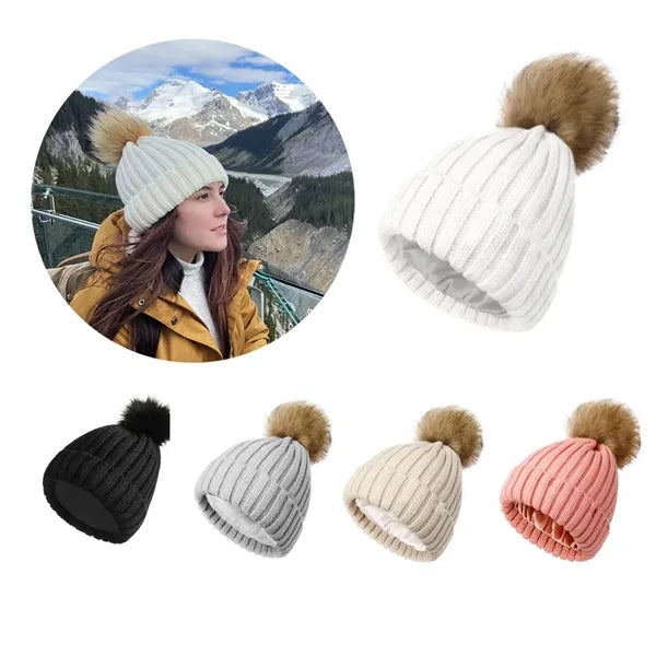 Knitted Beanie with Satin Lining