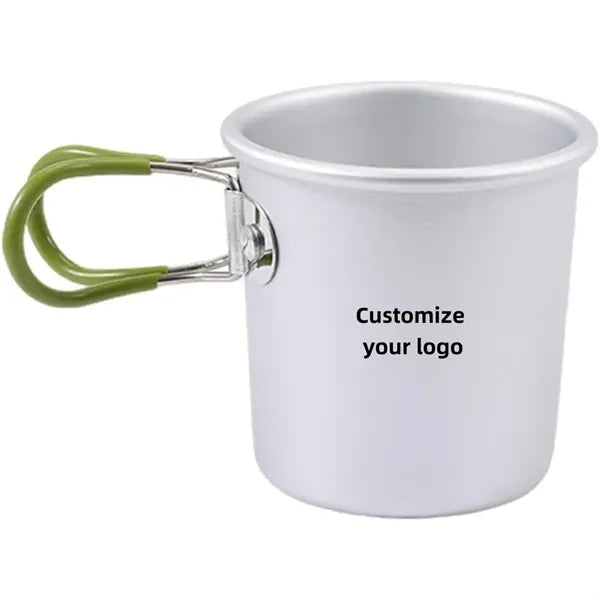 Aluminum alloy outdoor camping cup that can be folded