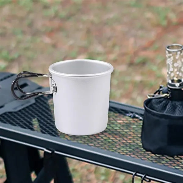 Aluminum alloy outdoor camping cup that can be folded