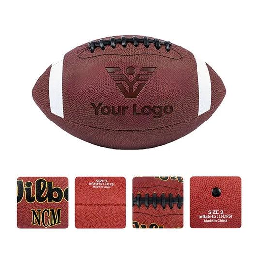 Durable Classic PU Leather No.9 American Football