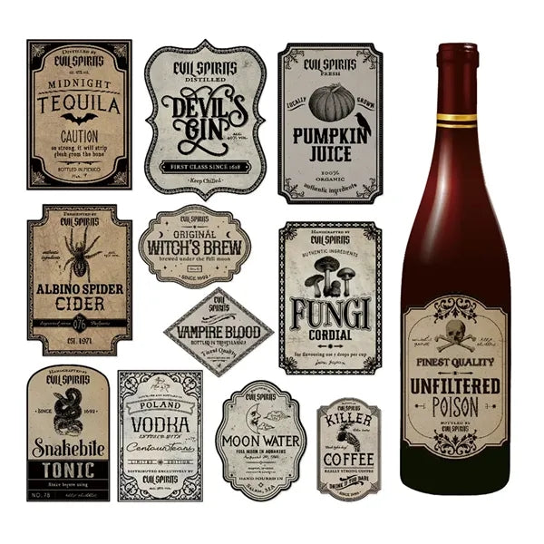 Self Adhesive Sticker for Wine Bottles & Drink Cups