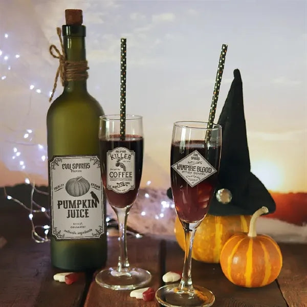 Self Adhesive Sticker for Wine Bottles & Drink Cups