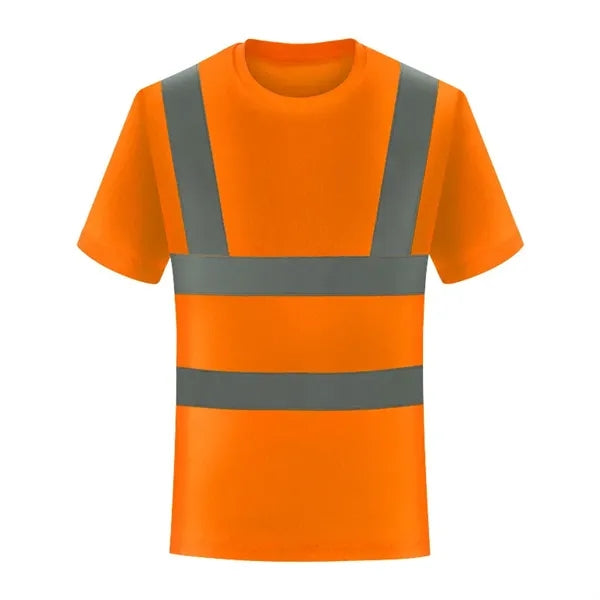 Double Band Reflective Tape Safety T-Shirt
