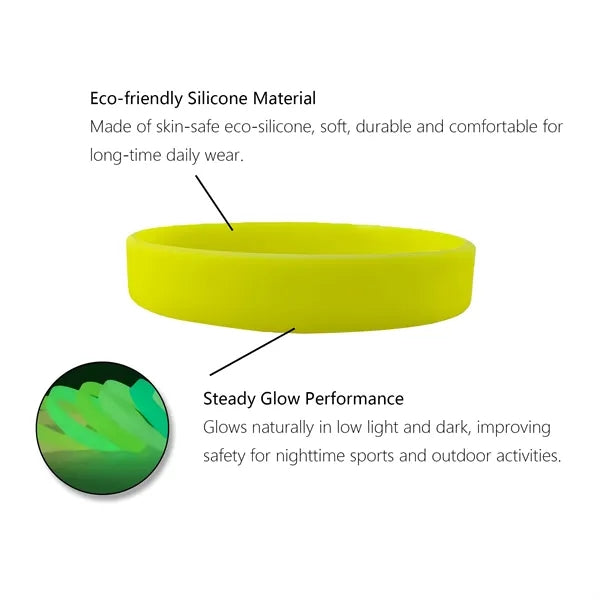 Glow-in-the-Dark Eco-Friendly Silicone Band