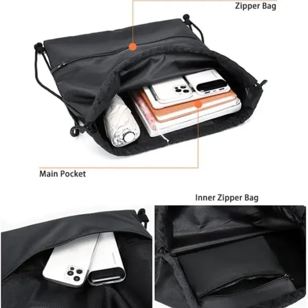Waterproof drawstring fitness bag