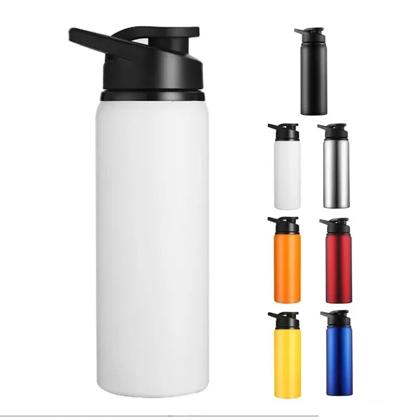 24oz Insulated Stainless Steel Sport Bottle with Straw