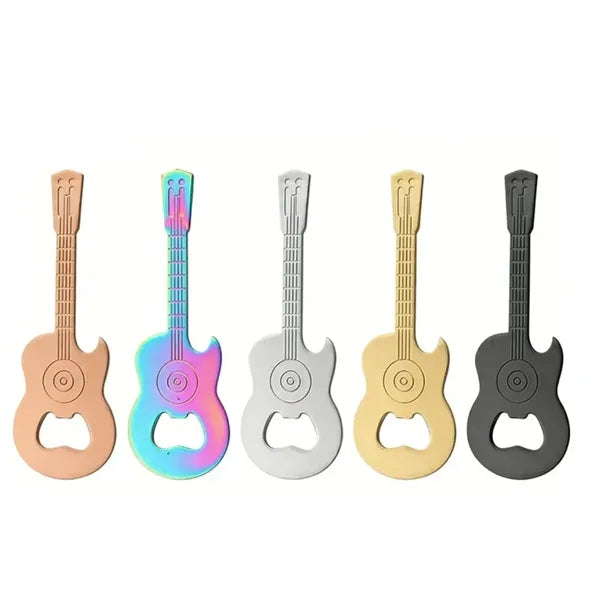 Stainless Steel Magnetic Guitar Shaped Bottle Opener