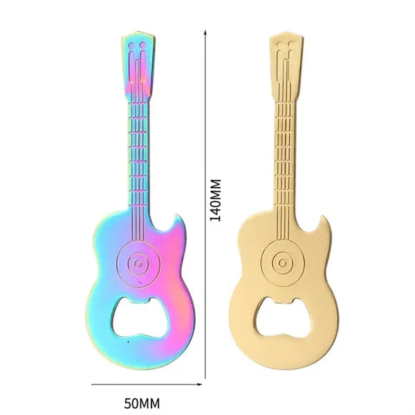 Stainless Steel Magnetic Guitar Shaped Bottle Opener