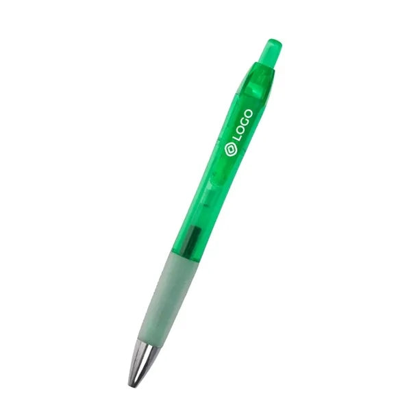 Retractable Translucent ABS Plastic Ballpoint Pen