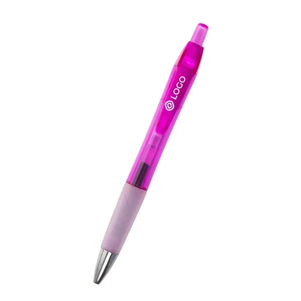Retractable Translucent ABS Plastic Ballpoint Pen