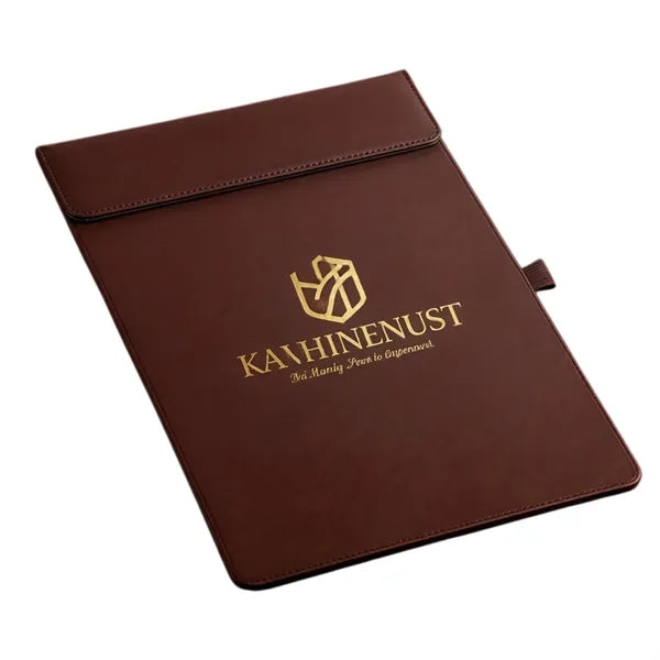 A4 Leather Conference Clipboard with Pen Holder