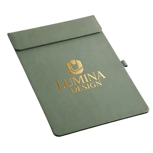 A4 Leather Conference Clipboard with Pen Holder