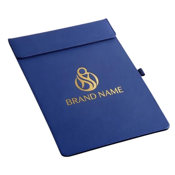 A4 Leather Conference Clipboard with Pen Holder