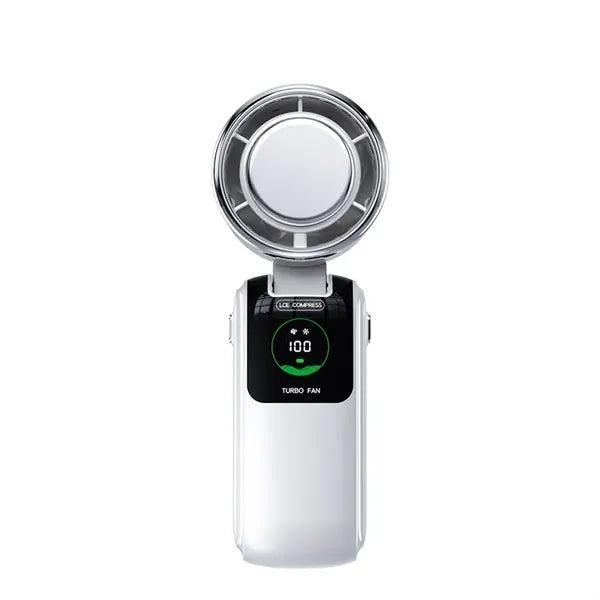 Semiconductor Cooling Handheld Fan USB Rechargeable Foldable