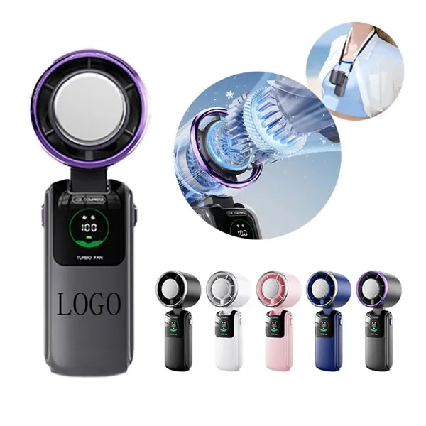 Semiconductor Cooling Handheld Fan USB Rechargeable Foldable