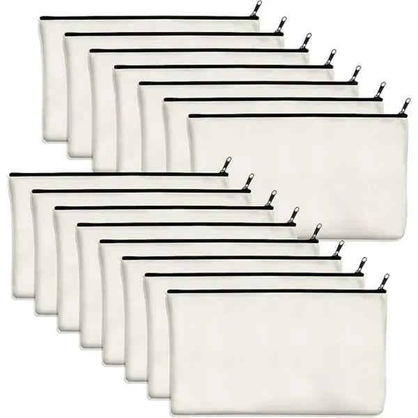 Cotton Zipper Pouches Case