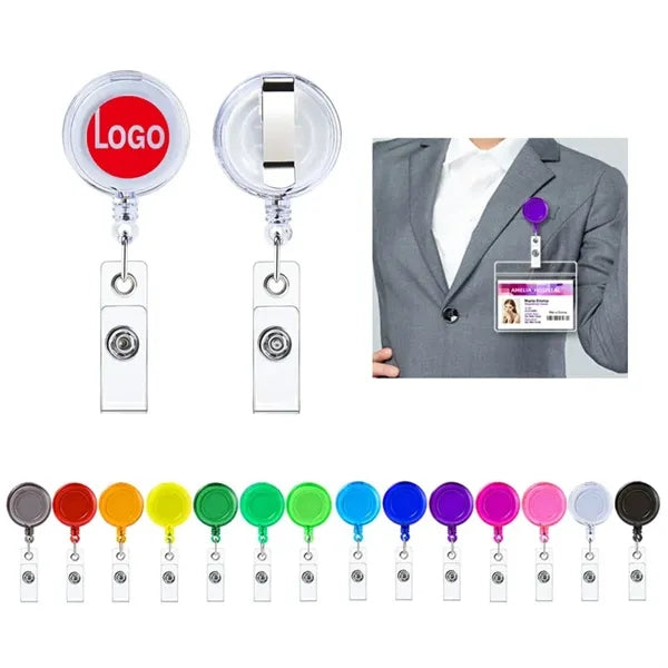 Retractable Badge Holder Reel Buckle