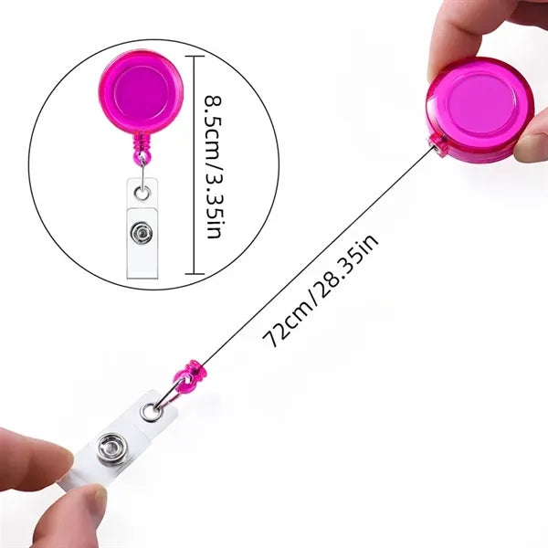 Retractable Badge Holder Reel Buckle