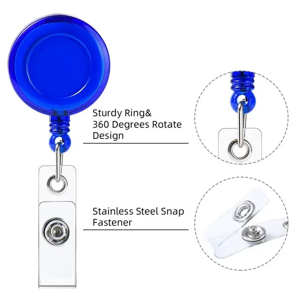 Retractable Badge Holder Reel Buckle