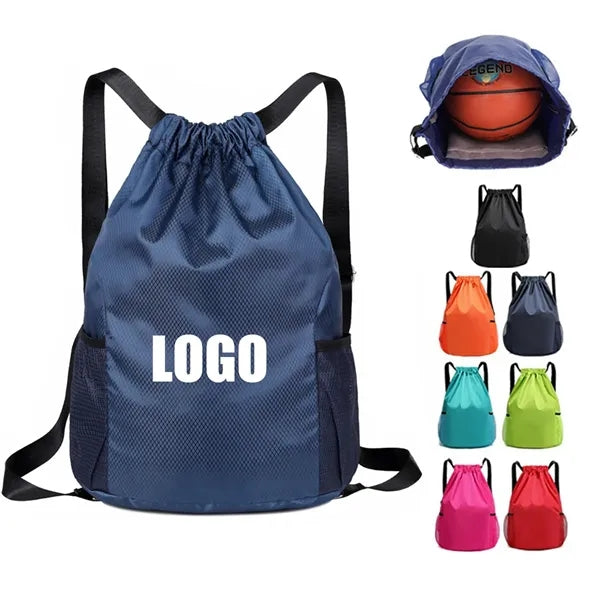 Oxford Basketball Drawstring Backpack