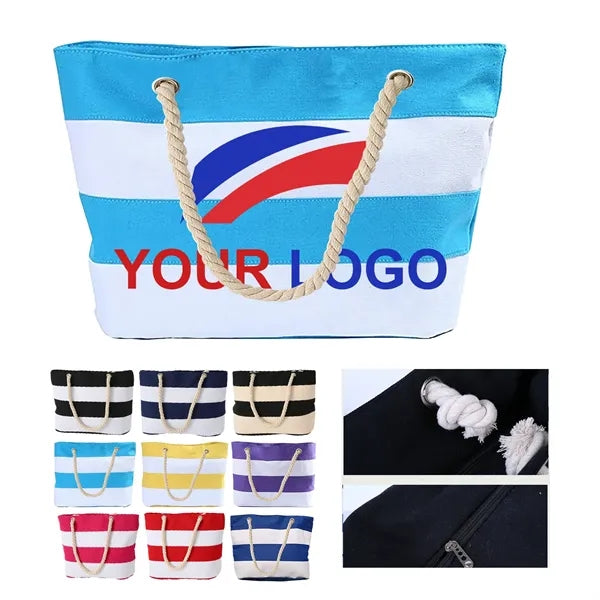 Striped Cotton Tote