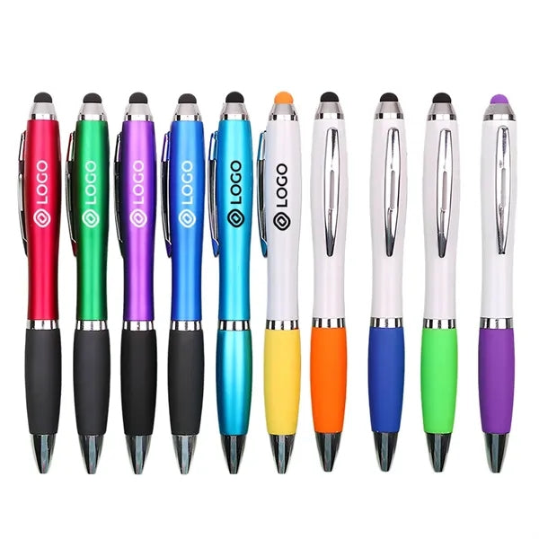 1mm Curvy Touch Screen ABS Plastic Stylus Ballpoint Pen