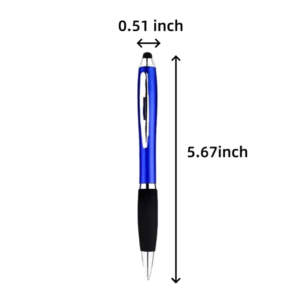 1mm Curvy Touch Screen ABS Plastic Stylus Ballpoint Pen
